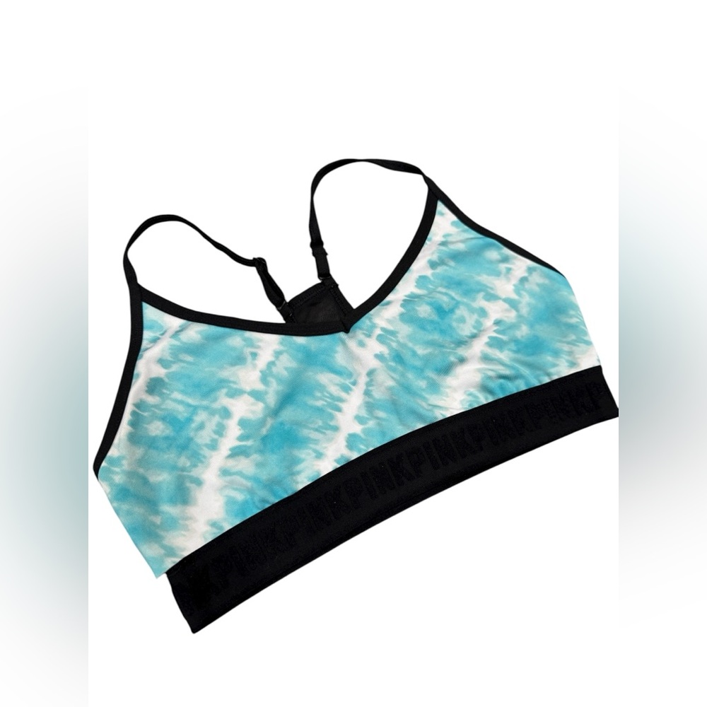 ✨ 5/$30 ✨ PINK Victoria's Secret Ultimate Bra in Black and Light Blue